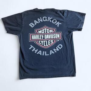 Vintage Harley-Davidson “Bangkok Thailand” Tee — Black 90s/00s M